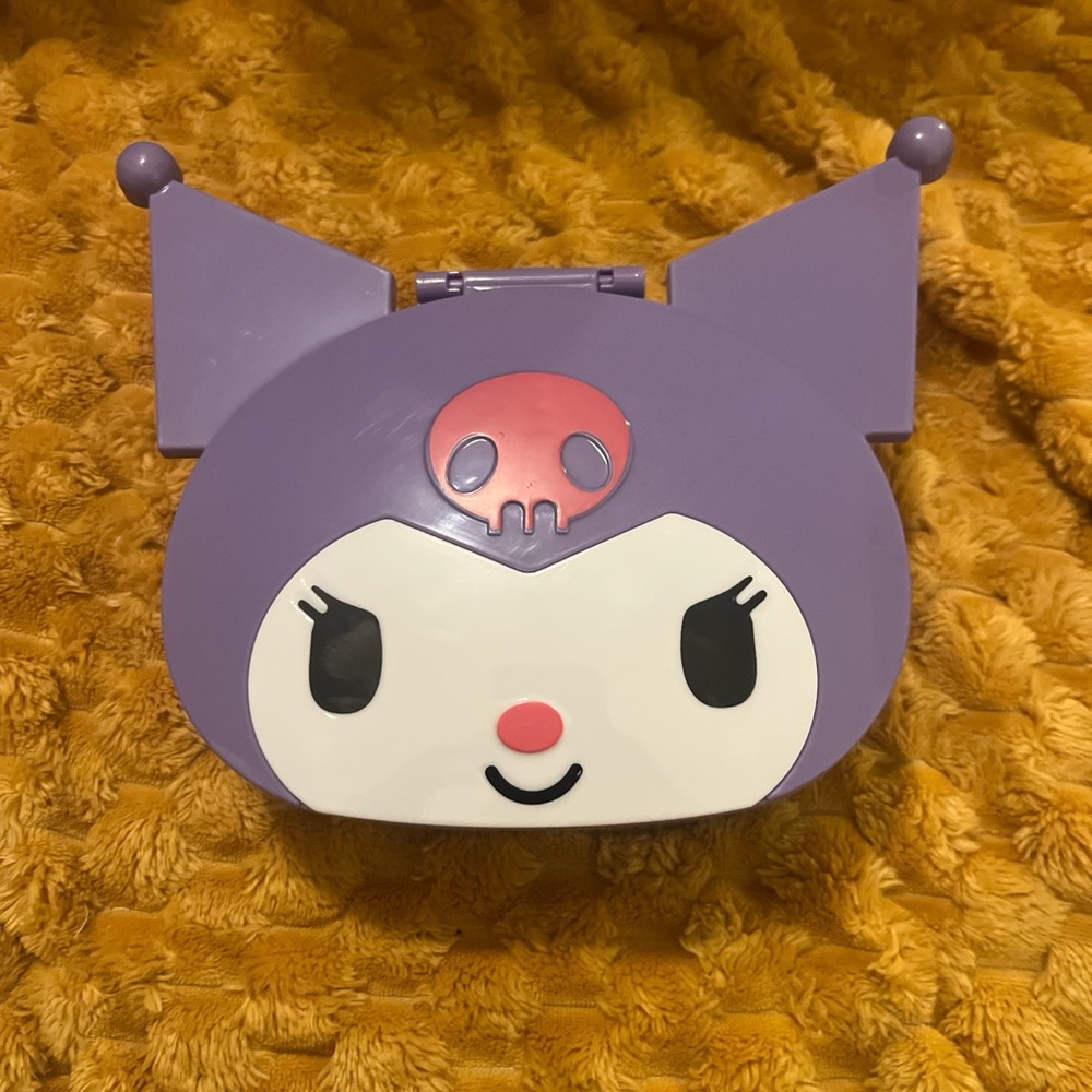 Purple Kuromi Character Makeup Case